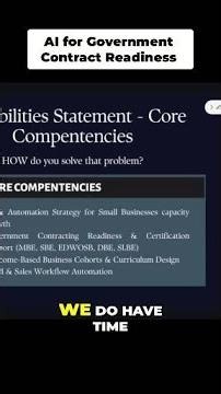 Use AI to write your capabilities statement.