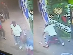 Didn’t Know What Hit Him: Small Dude Beats The Breaks Out Of A Bigger Guy After Disrespecting Him Inside Store! [Surveillance Cam]