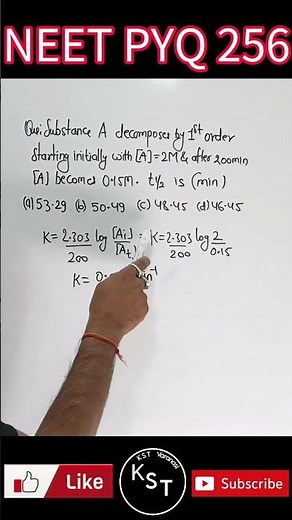 Chemical kinetics class 12 | NEET | #neetpyqchemistry | KST med-jee | KV Sir #neetchemistry #neet