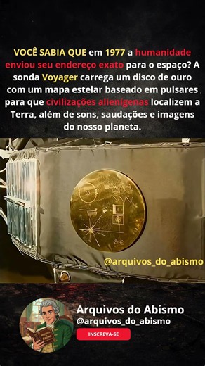 O mapa estelar de OURO enviado para o espaço em 1977 🌌