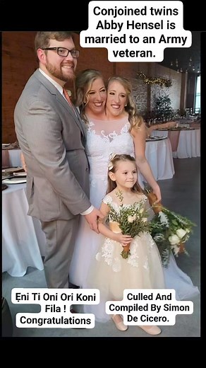 Conjoined Twin Abby Hensel Marries US Army Veteran. Abby and Brittany Hensel, the conjoined twins who became famous after appearing in The Oprah Winfrey Show in 1996 have reached a major milestone in their lives. One of the twins, Abby, is married. According to People Magazine, she tied the knot with Josh Bowling, a US Army veteran, in 2021. The videos of the marriage are doing the rounds on social media now. The clips show the conjoined twins enjoying a wedding dance with Mr Bowling. While the 