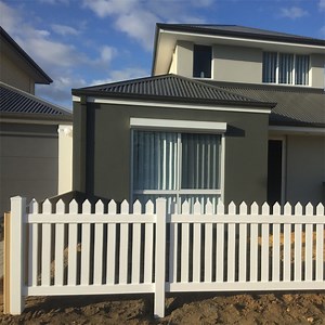 [Hot Item] Showtech Vinyl Fences Straight Picket Fence PVC Garden Fence
