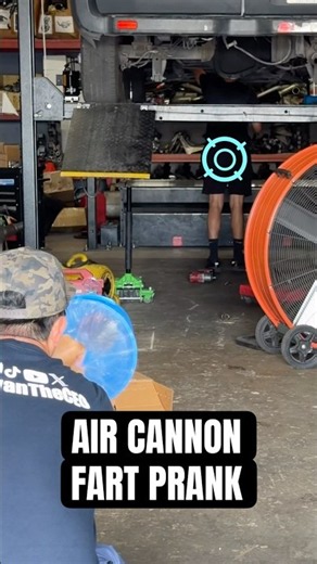 Air Cannon Fart Spray Prank 😂 #prank #aircannon