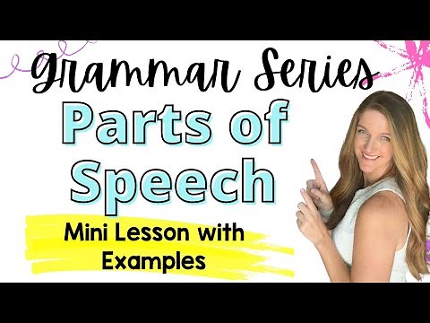 Grammar Series: Parts of Speech Mini Lesson with Examples