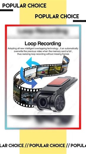 HD Car Dash Cam ADAS 720P Voice Alarm USB MemoryCard