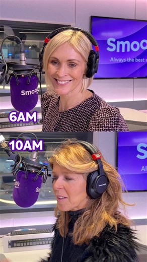 Same routine, different show 🎶💜 Join Jenni Falconer from 6am and Kate Garraway from 10am! 📻 | Smooth Radio