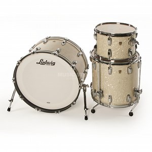 Ludwig Classic Maple Fab Shell Set Vintage White Marine bei uns gün...
