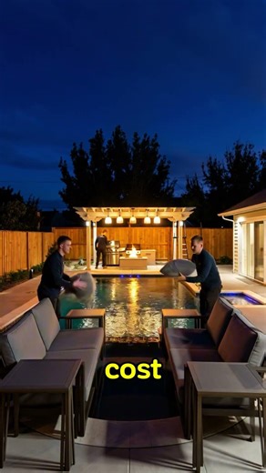 From Basic to RESORT! 🌴 Above Ground Pool DIY #shorts #swimming #swimmingpool #satisfying