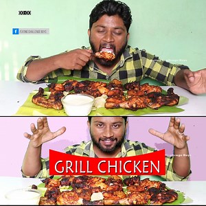 Grill Chicken Eating Challenge | Cooking & Eating Challenge | Eating Challenge Boys