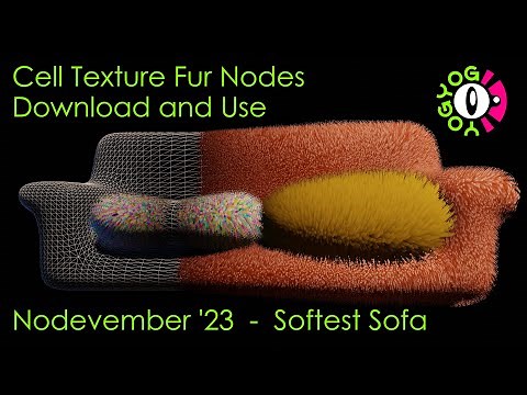 Shell Texture Fur Addon - Blender GeoNodes - Free