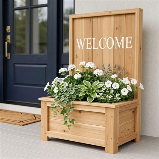 Welcome Planter Woodworking Plan : Porch Sign Stand Build Guide (PDF Download) - Etsy