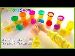 Shapes for Kids with Play Doh l Toddlers Learn Colors for Children with 3d Shapes Educational Video