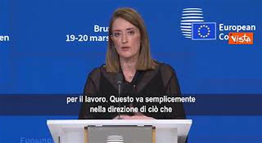 Metsola: Il Parlamento europeo sta accelerando su un accordo commerciale con gli USA