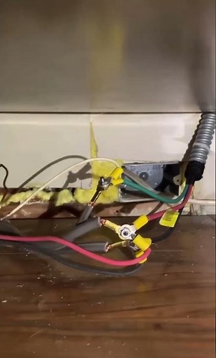 What's wrong here? Exposed wiring behind cabinets #electrical #mistakestoavoid #diy