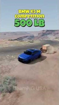BMW X5 M Competition vs Trailer Weights - BeamNG USA