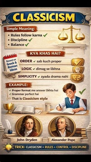 Classicism Explained in 30 Seconds 📚✨#english