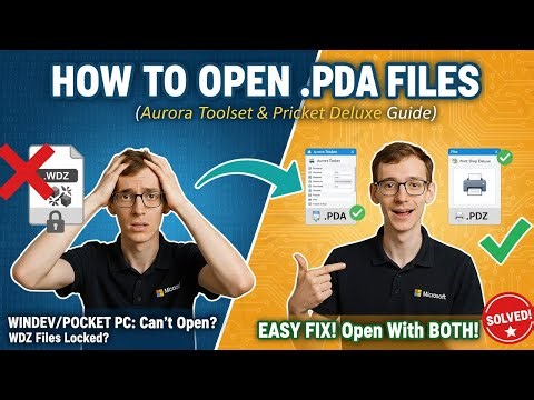 How to Open PDA Files (Aurora Toolset or Print Shop Deluxe)