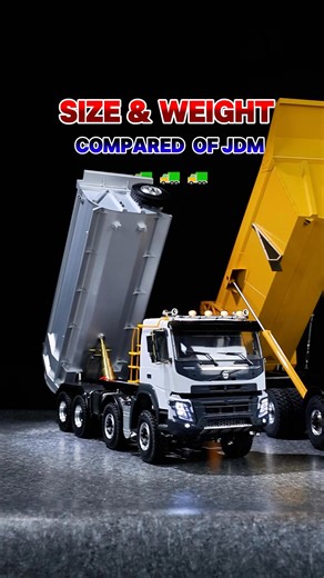 Let's compare the weight of a 10x10 metal RC hydraulic dumper truck and an 8x8 metal hydraulic dumper, both of which are 1/14 scale dump trucks!😍🧐 #rcmodel #rcworld #rclife #rclover #rccommunity #rctoys #RC #Dumper #Truck #Toucanhobby | Toucan RC Hobby