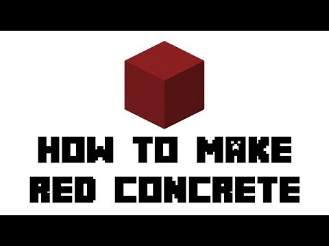 Minecraft Survival: How to Make Red Concrete