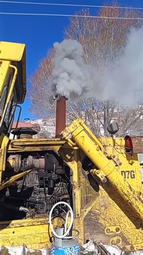 -30 Bulldozer Cold Start #bulldozer #coldstart #ice