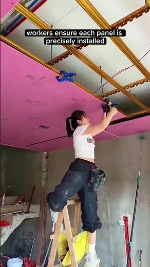 Gypsum Ceiling Installation with Precision Techniques