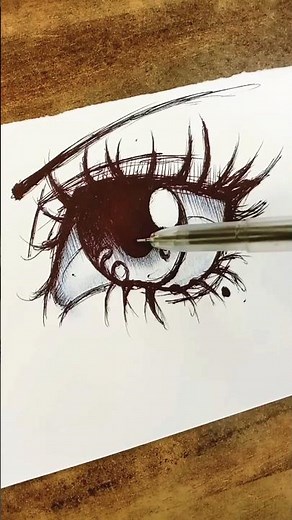How to draw Anime Eye 👁️ #anime #animeeyes #shorts #animeeart