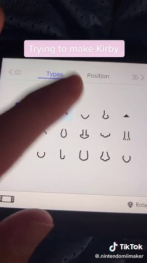 Creating Kirby on Nintendo Switch Mii Maker