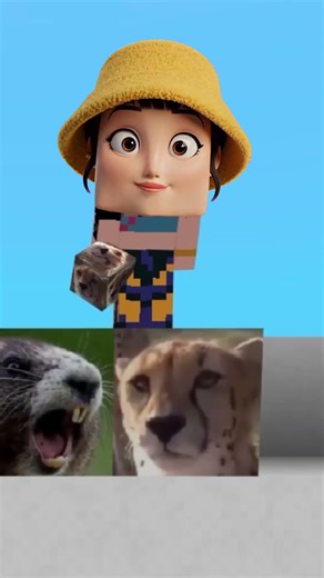Zoey tries to guess animals... #minecraft #fyp #shorts #kpopdemonhunters
