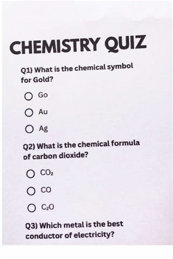 Chemistry Quiz Challenge: Can You Score 6/7?