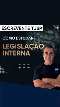 TJSP Clerk 2026 | How to Study Internal Legislation