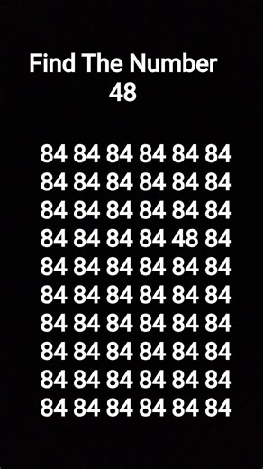 Find The Number 48 #fypシ゚viral #trendingshorts #numberchallenge #find #viralshorts