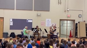 2.3K views · 26 reactions | Play us into the weekend, Springfield Symphony Orchestra!  The Symphony's Brass Band brought their big sound and brass instruments to Hickory Hills School's elementary students today. Together with their instruments, these musicians demonstrated notes and sounds for a fine arts experience. #SPSLearning | Springfield Public Schools, Springfield, MO | Facebook