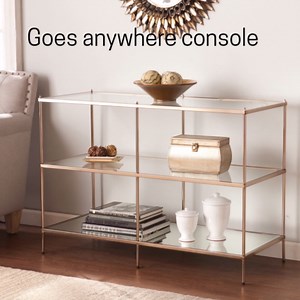 Furniture HotSpot Knox Console Table - Warm Gold