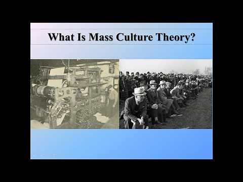 Mass Culture Theory Part 1: Introduction