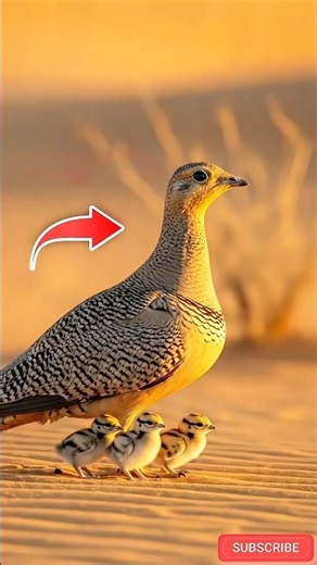 Ye bird 30KM udkar bachon ke liye paani laati hai 😱 #factsshorts #animalsfacts #shorts