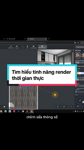 Tính năng render thời gian thực của Coohom