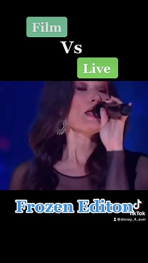 Comparison: Film Vs Live Performance of Disney's Frozen Let It Go by Idina Menzel