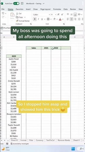 How to convert a column into a data table with this new array function. 🤓 #excel #sheets