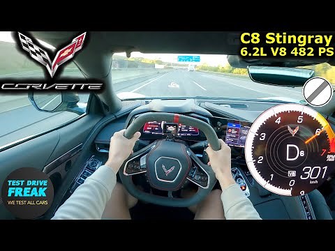 2025 Corvette C8 Stingray 6.2 V8 (482 PS) TOPSPEED POV 🏎️ Autobahn Drive | No Speed Limit