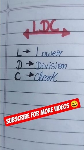 Write ✍🏻 full form of LDC || LDC kya hai || #viralshorts #fulform #gk #ldc2025