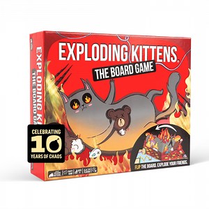 Exploding Kittens: The Board Game - The Action Packed Party Game to Celebrate their 10th Birthday - for 2-6 Players Aged 7