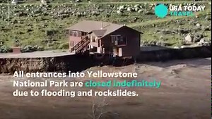 206K views · 36 reactions | "Unprecedented" rainfall forces Yellowstone National Park to close and evacuate some visitors. https://bit.ly/3QxJXYX | USA TODAY Video | Facebook