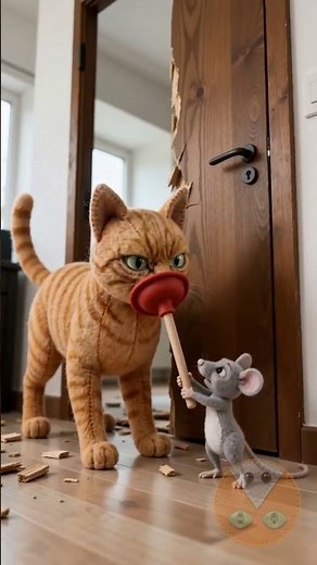 One Guitar Prank Started a Disaster! 🎸🐱 #CatAndMouse #Comedy