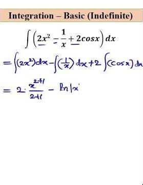 Integration – Basic (Indefinite) || Math #shorts #maths #calculus #integration #indefiniteintegral