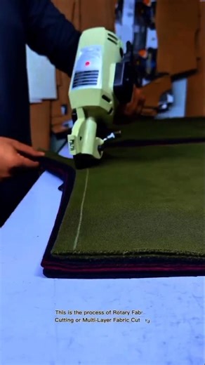 High-Speed Fabric Cutting Machine | Industrial Rotary Fabric Cutter Process
