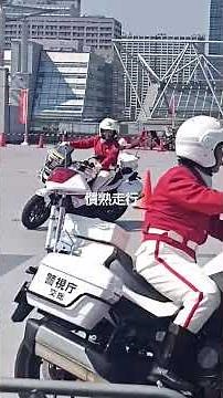 クィーンスターズ（警視庁女性白バイ隊）による慣熟走行（慣らし走行）、【第53回 東京モーターサイクルショー 2026】東京ビッグサイト👮‍♀️🚨
