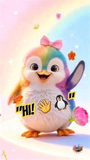 "Pigo Waves Hello 👋🐧✨"