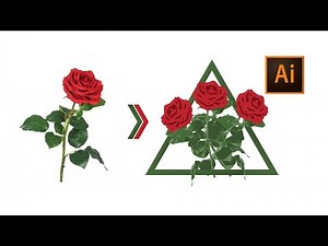 Beautiful Rose illustration in Adobe Illustrator from Rose Image | Trace Image | Easy Tutorial