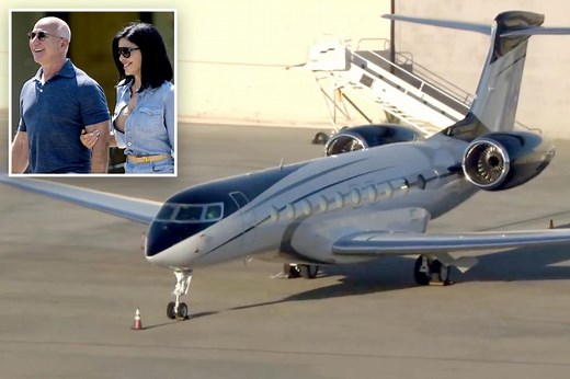 Jeff Bezos’ $80M private jet that nears the speed of sound spotted at LA airport