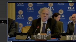Today in Peru the constitutional order was altered. I convey to Dina Boluarte our support for democracy, peace and institutions in Peru and the urgent need to rebuild the democratic path in the country. Secretary General, Luis Almagro, remarks at the Permanent Council of the Organization of American States (OAS) | Organization of American States (OAS)